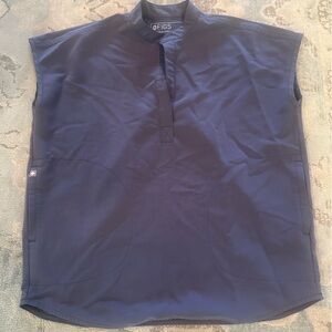 Space Navy Figs Scrub Top XXS
